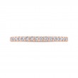 Round Diamond Half-Eternity Wedding Band in 14K Rose Gold