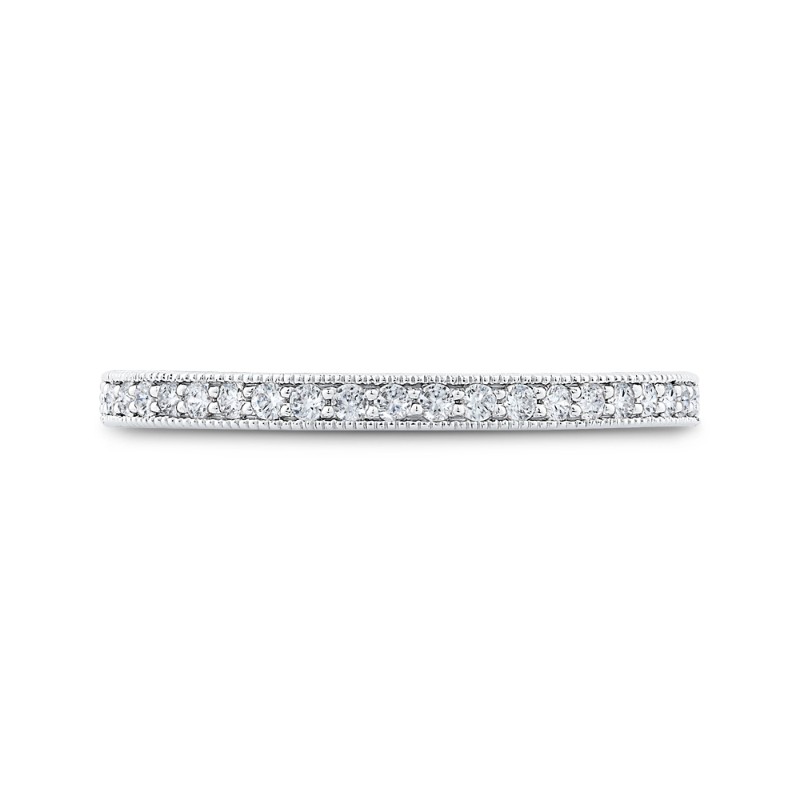 Diamond Half-Eternity Wedding Band in 14K White Gold