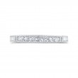 Round Diamond Wedding Band in 14K White Gold