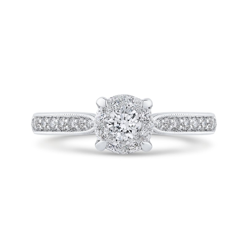 Diamond Engagement Ring in 14K White Gold