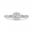 Diamond Engagement Ring in 14K White Gold