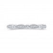 Round Diamond Half-Eternity Wedding Band in 14K White Gold