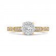 Diamond Engagement Ring in 14K Two Tone Gold