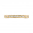 Round Diamond Half-Eternity Wedding Band in 14K Yellow Gold