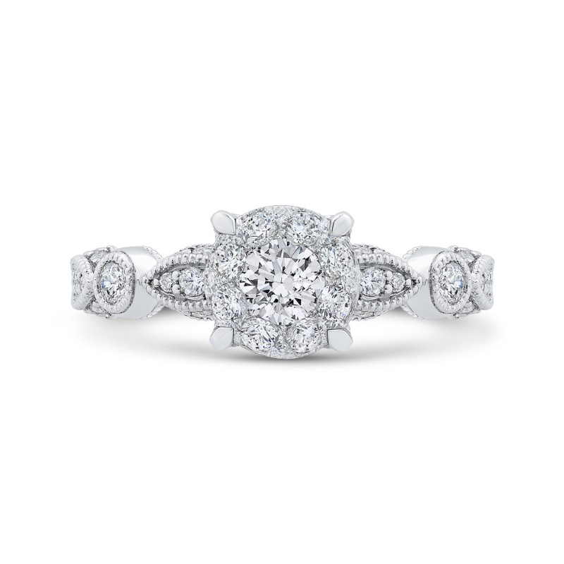 Diamond Engagement Ring in 14K White Gold