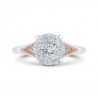 Diamond Engagement Ring in 14K Two Tone Gold
