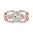 Diamond Fashion Ring in 14K Two Tone Gold