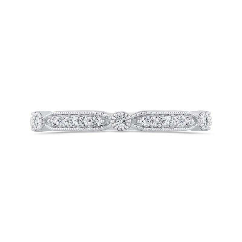 Diamond Wedding Band in 14K White Gold