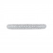 Round Diamond Half-Eternity Wedding Band in 14K White Gold