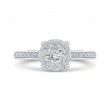 Diamond Engagement Ring in 14K White Gold