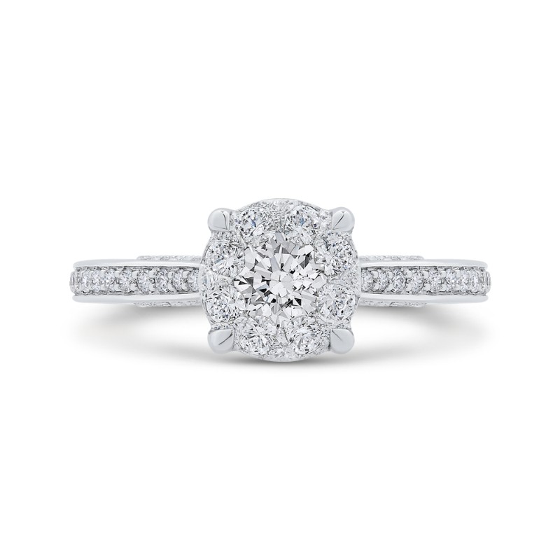 Diamond Engagement Ring in 14K White Gold