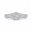 Split Shank Diamond Engagement Ring in 14K White Gold