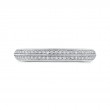 Round Diamond Half-Eternity Wedding Band in 14K White Gold