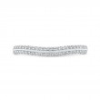 Round Diamond Half-Eternity Wedding Band in 14K Two Tone Gold