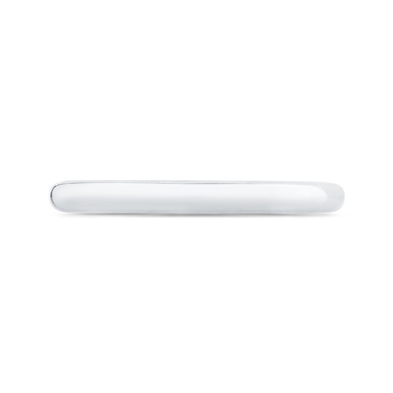 Plain Wedding Band in 14K White Gold