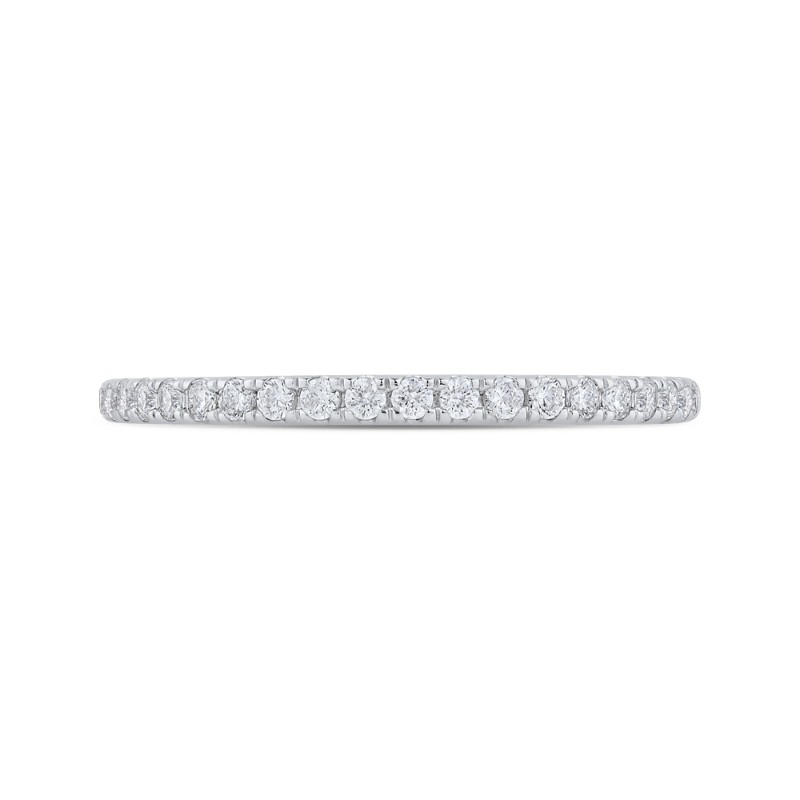 Diamond Half-Eternity Wedding Band in 14K White Gold