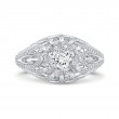 Split Shank Diamond Engagement Ring in 14K White Gold