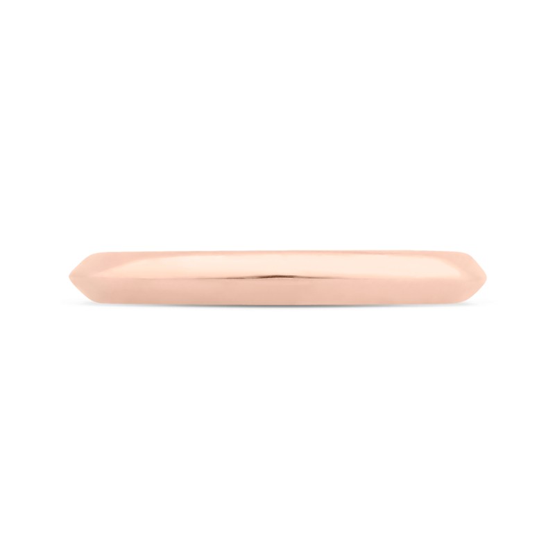 Plain Wedding Band in 14K Rose Gold