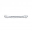 Round Diamond Half-Eternity Wedding Band in 14K White Gold