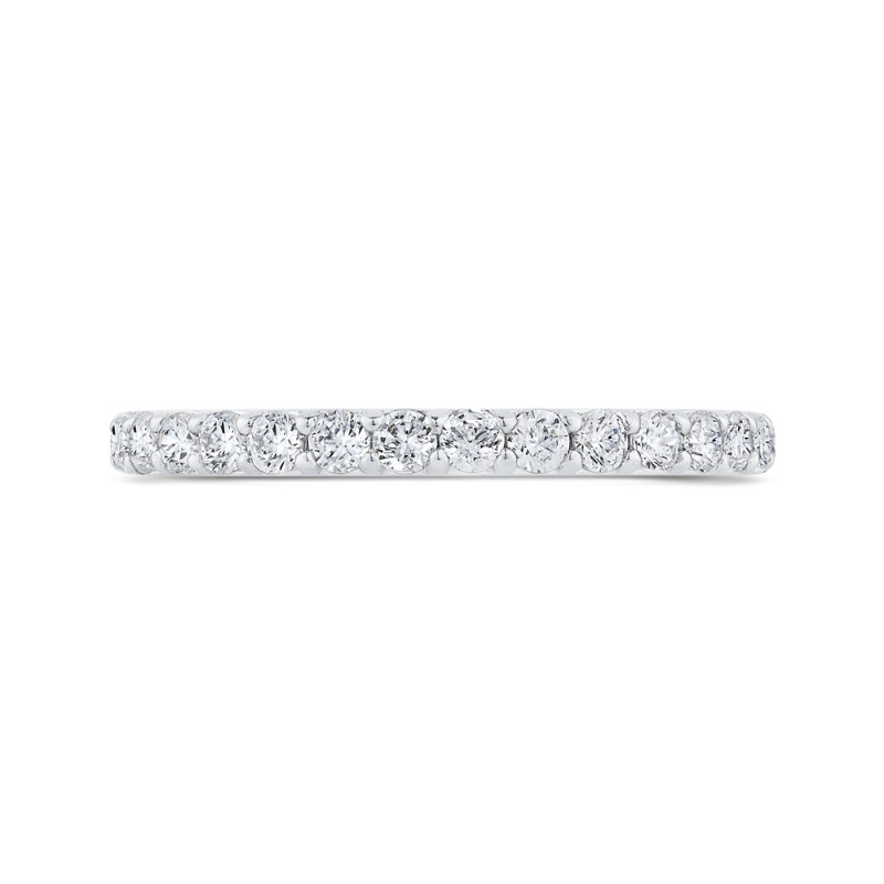 Diamond Half-Eternity Wedding Band in 14K White Gold