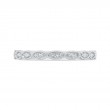 Euro Shank Round Diamond Half-Eternity Wedding Band in 14K White Gold