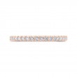 Round Diamond Half-Eternity Wedding Band in 14K Rose Gold