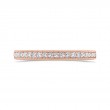 Round Diamond Half-Eternity Wedding Band in 14K Rose Gold