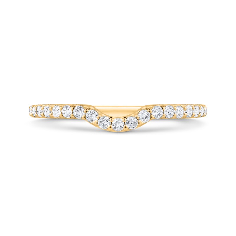 Diamond Half-Eternity Wedding Band in 14K Yellow Gold