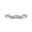 Round Diamond Wedding Band in 14K White Gold