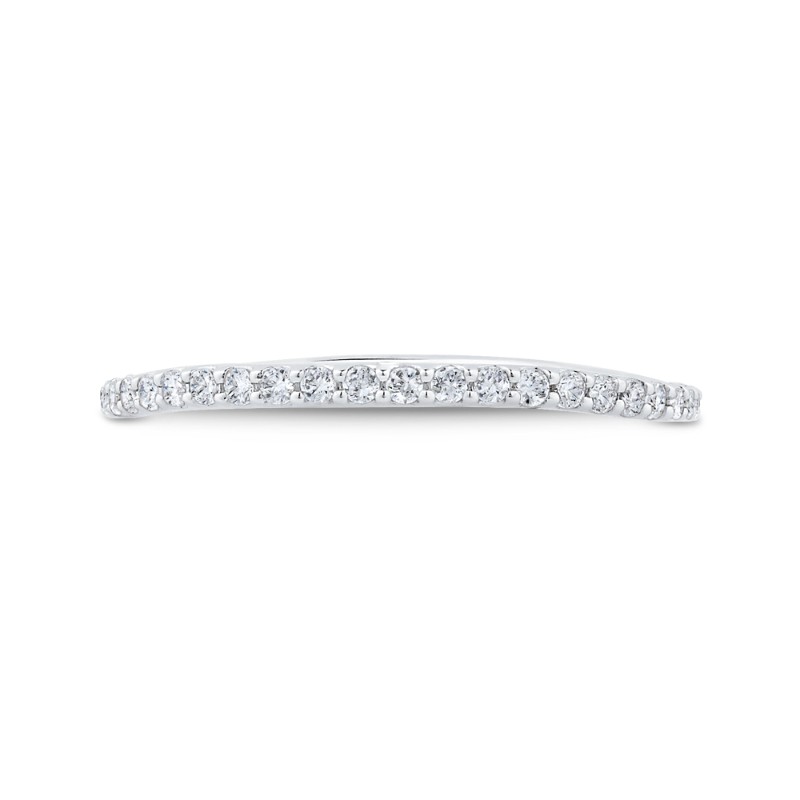 Diamond Half-Eternity Wedding Band in 14K White Gold