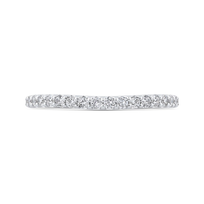Diamond Half-Eternity Wedding Band in 14K White Gold