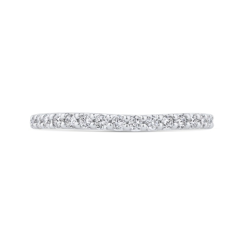 Diamond Half-Eternity Wedding Band in 14K White Gold