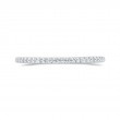 Round Diamond Half-Eternity Wedding Band in 14K White Gold
