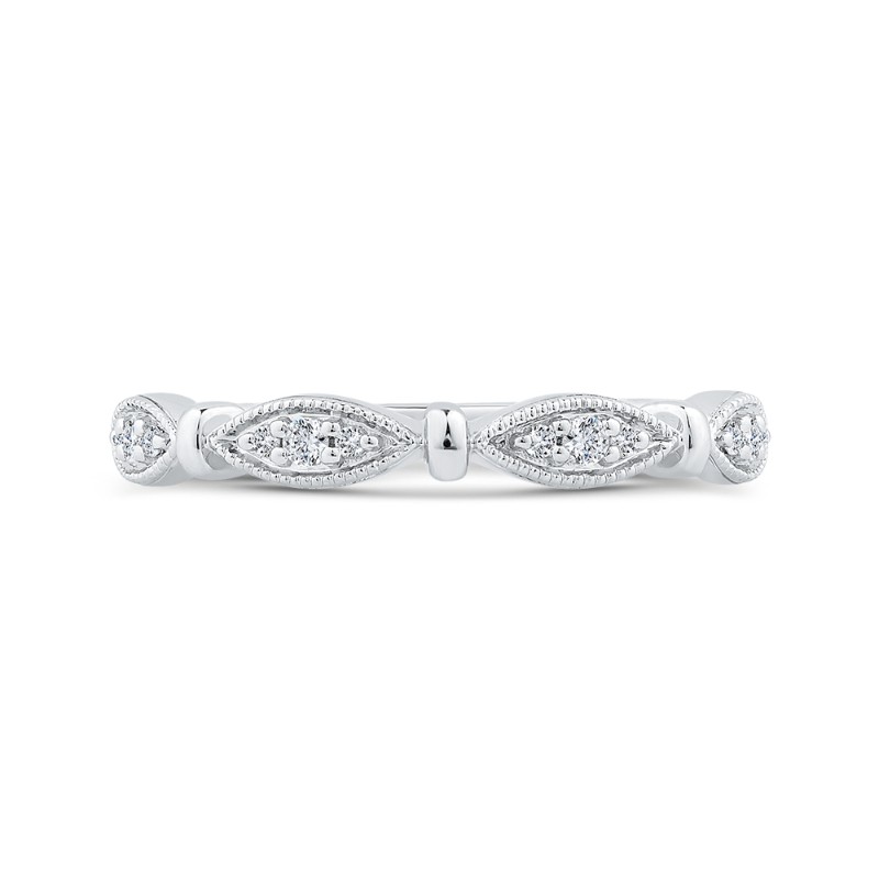 Diamond Wedding Band in 14K White Gold