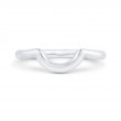 Plain Wedding Band in 14K White Gold
