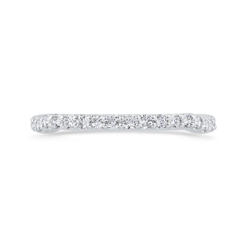 Diamond Half-Eternity Wedding Band in 14K White Gold