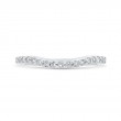 Round Diamond Wedding Band in 14K White Gold