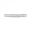 Round Diamond Half-Eternity Wedding Band in 14K White Gold
