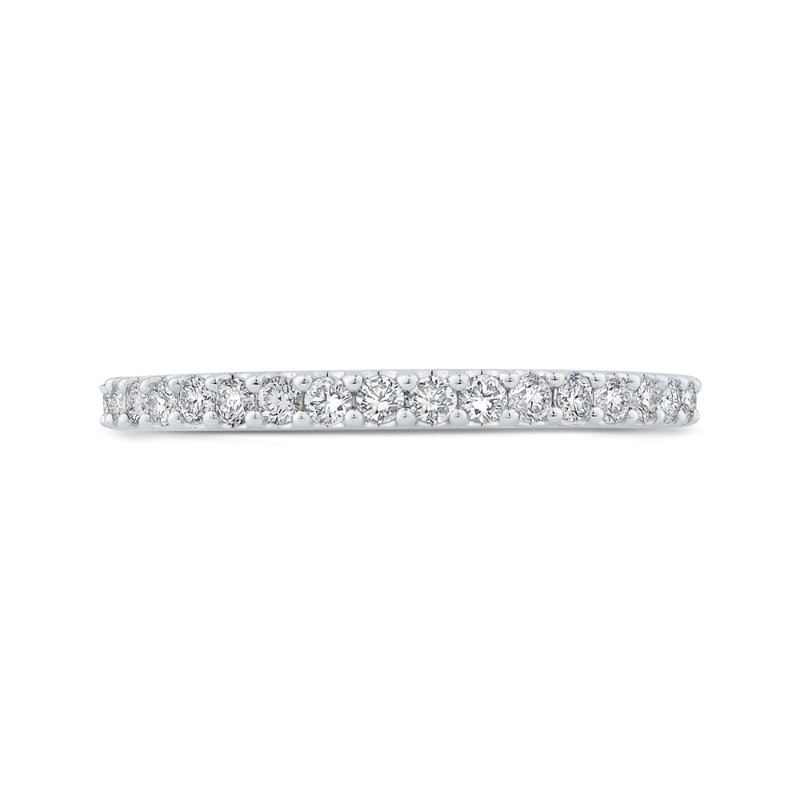 Diamond Half-Eternity Wedding Band in 14K White Gold