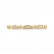 Round Diamond Half-Eternity Wedding Band in 14K Yellow Gold