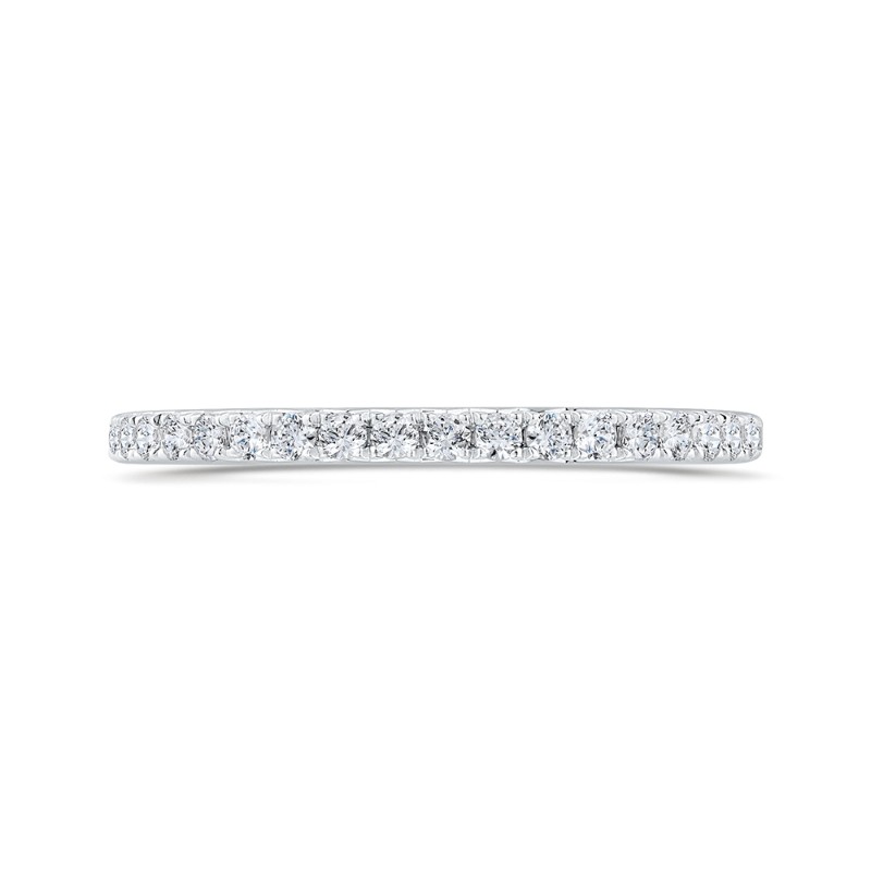 Diamond Half-Eternity Wedding Band in 14K White Gold