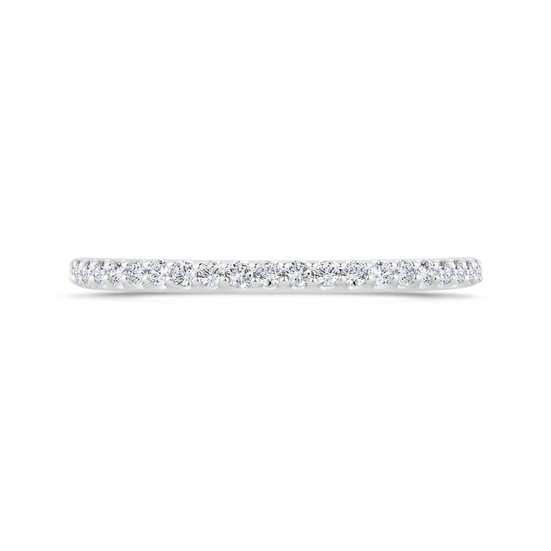 Diamond Half-Eternity Wedding Band in 14K White Gold