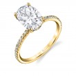 Oval Cut Classic Engagement Ring - Maryam