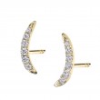 Modern Diamond Ear Climbers