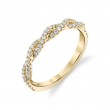 Round Cut Spiral Diamond Wedding Ring - Le&aacute;na