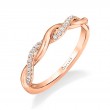 Modern Spiral Wedding Band -Yasmine