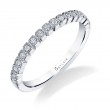 Modern Diamond Stackable Wedding Band - Olympia