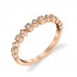 Modern Rose Gold Stackable Band - Eliana