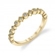Modern Stackable Wedding Band - Devondra