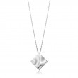 ANIA HAIE STERLING SILVER CRUSH SQUARE NECKLACE
